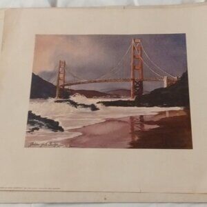 San Francisco Golden Gate Bridge Print Floyd